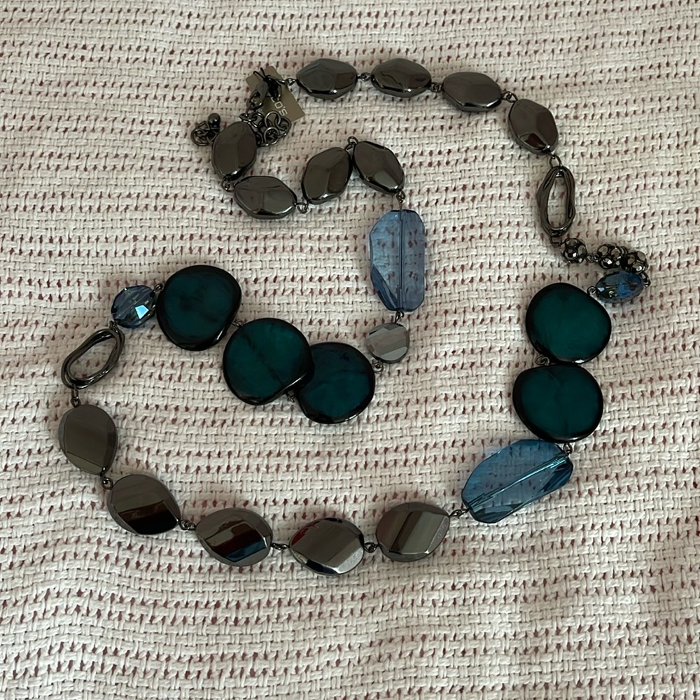 Blue/grey necklace